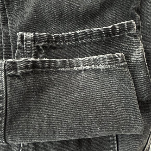 Vintage Rustler Black Washed Jeans 90's Y2K Grunge Straight Fit men's size 32 - Picture 6 of 13